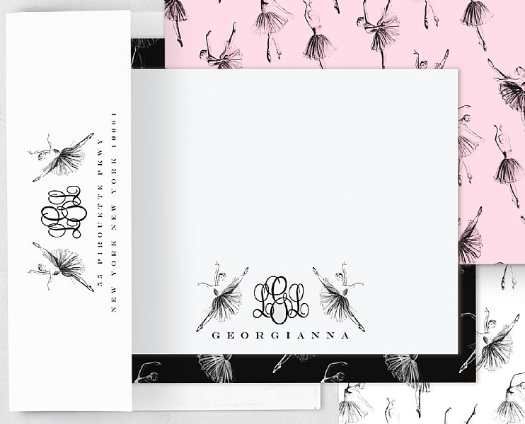 Ballet Dancer Stationery Set