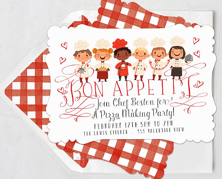 What's Cookin' Valentine Invitation Set